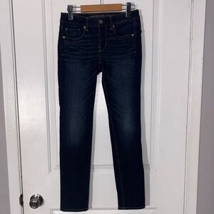 American Eagle Outfitters Women's Deep Indigo Skinny Jeans